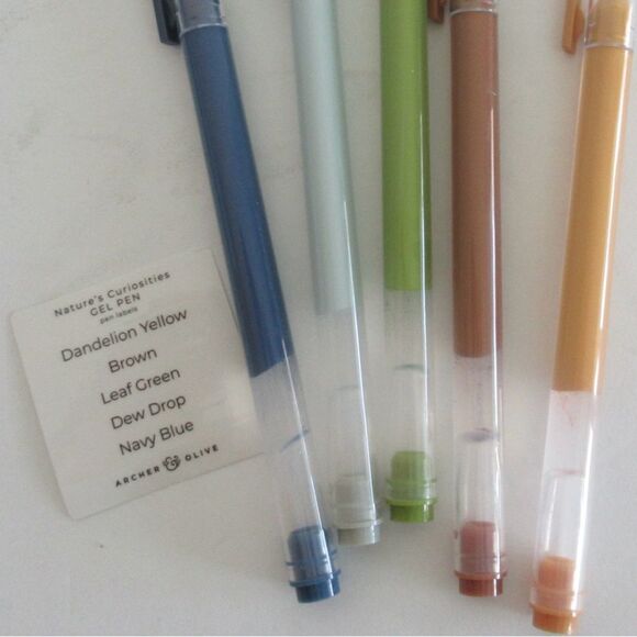 New Archer and Olive Butterfly in Frame Notebook & Set of 5 Gel Pens - Picture 6 of 12